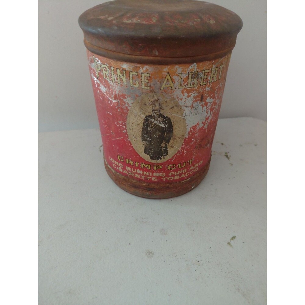 Antique Prince Albert Crump Cut Tobacco Tin In Acceptable Condition